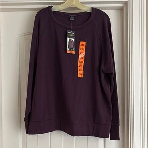 Eddie Bauer Purple Sweatshirt XXL